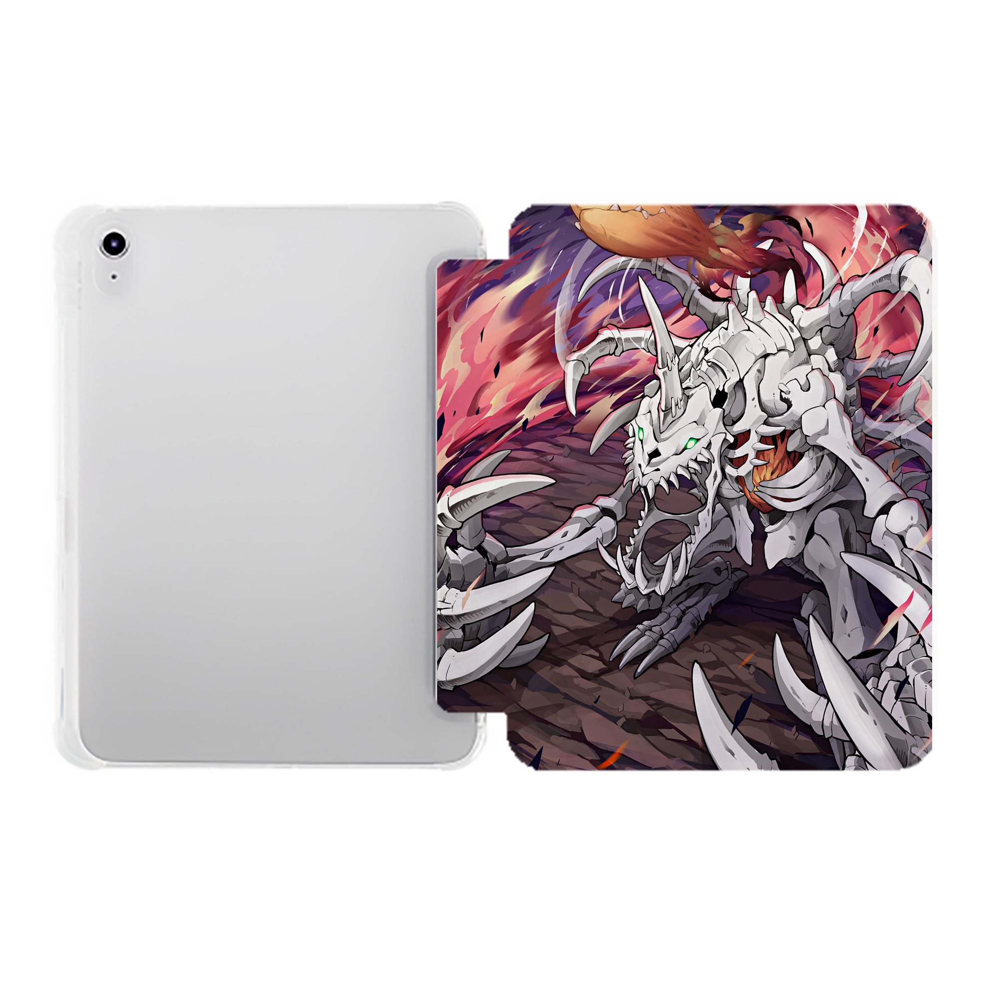 （画像用） Digimon デジタルモンスター/デジモン IPad ケース ペン収納付き 三つ折りスタンド PUレザー×シリコン 対応機種9.5/10.5/10.9インチ